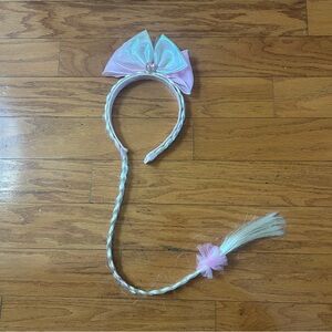 NEW girls Bow Headband with Braid